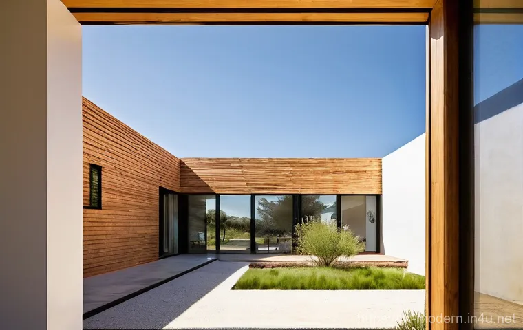 현대건축물 친환경 주거단지 - Image Prompt 1: The Modern Sustainable Home in Portugal**