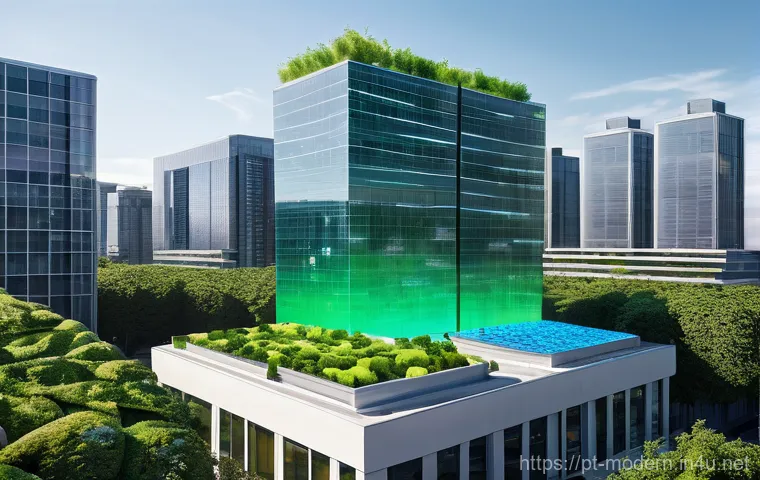 현대건축물 AI 기반 건축 설계 - **Title: AI-Powered Generative Design Studio**
    **Prompt:** A modern architectural design studio ...